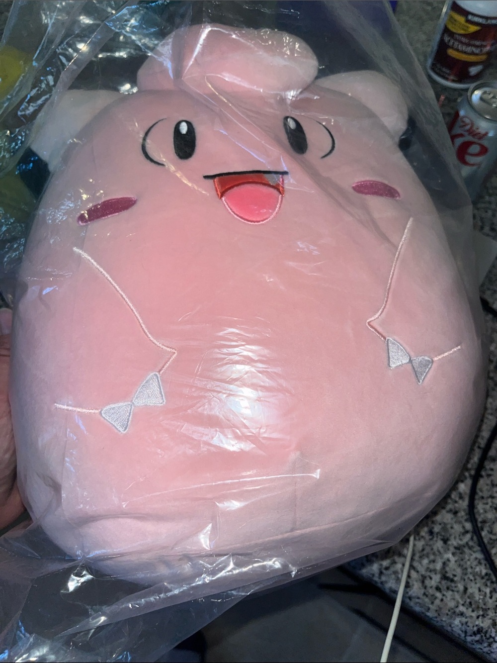 Pokemon Pink Clefairy Plush - Soft Pink Character Toy